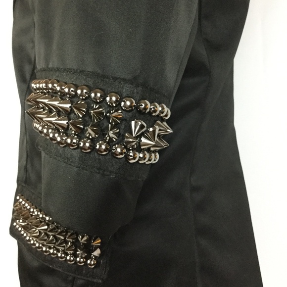 Platini Black Label Studded Spiked Blazer Jacket - Picture 8 of 8